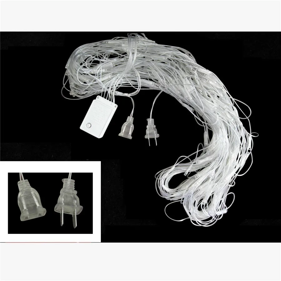 Fairy String Light 1.5x1.5M 96Leds 8 Flash Modes 220V Outdoor Net Led For Festival Christmas Wedding Decoration | Лампы и освещение