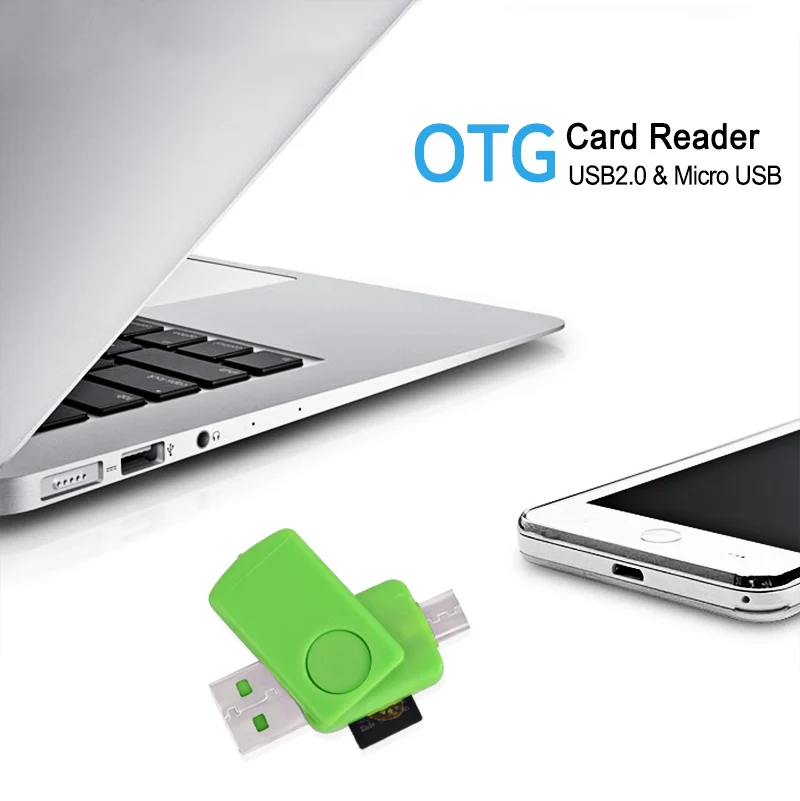 EASYIDEA OTG Smart Card Reader +USB 2.0/Micro USB Support 64G TF/Micro SD Memory Mini Adapter | Компьютеры и офис