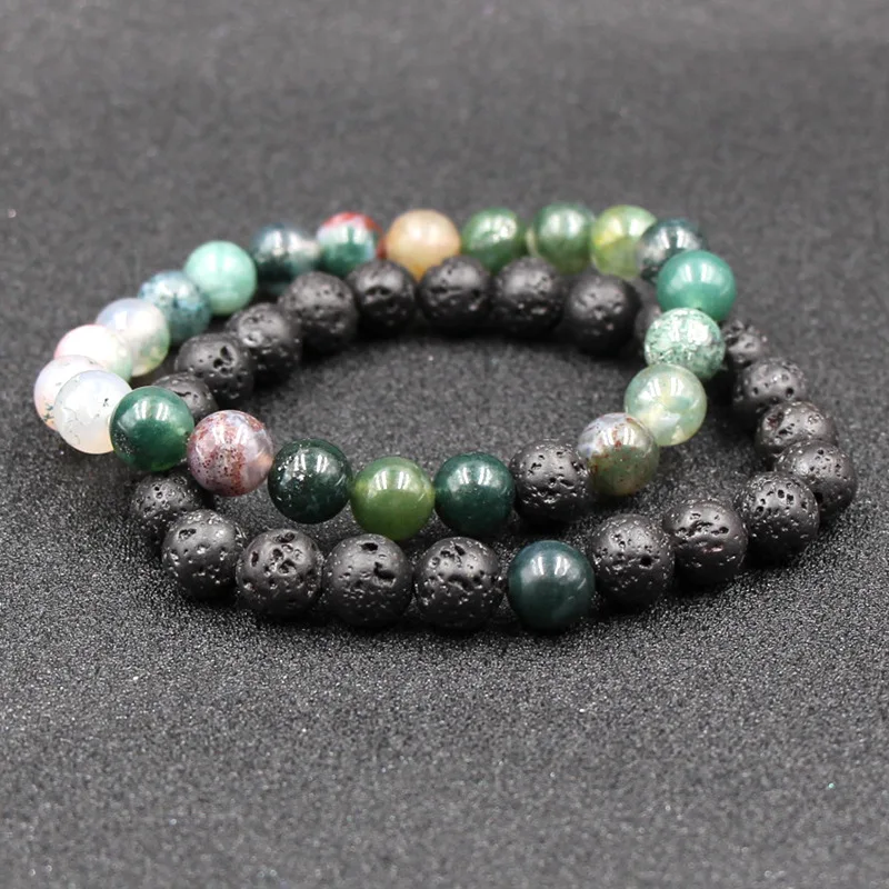 _ 2 шт. 8 мм черный лавовый камень бусины эфирное масло парфюмерный диффузор