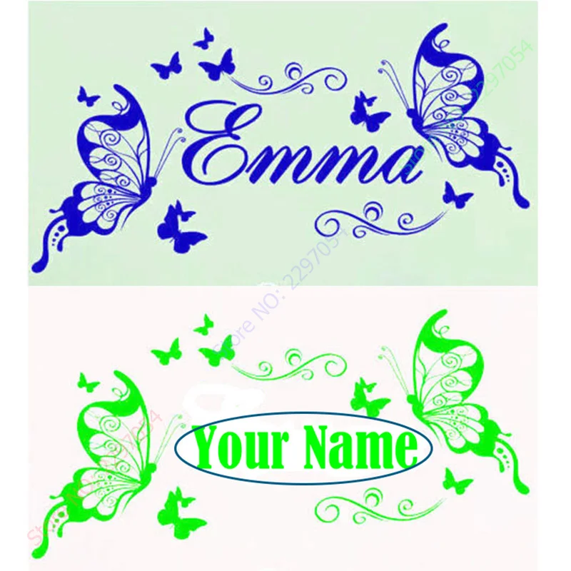 Новинка бабочки Персонализированные виниловые настенное украшение в виде