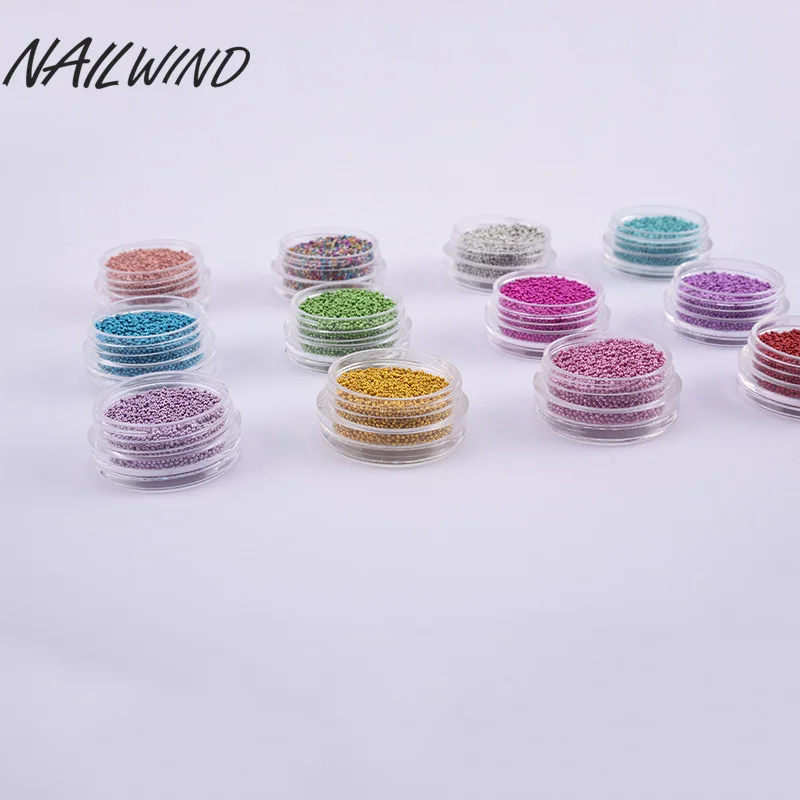 NAILWIND 1 мм дизайн ногтей Мини Бисер &quotикра&quot шпильки Гель лак Советы 3D DIY Шарм