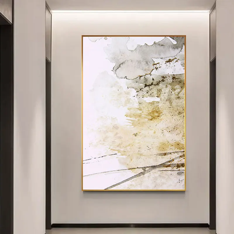 Картина в китайском стиле с брызгами чернил домашний декор современная