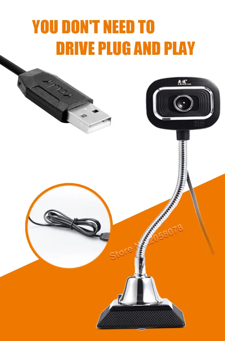 Веб-камера hdweb-камера для Skype со встроенным HD микрофоном USB Plug n Play веб-камера, широкоформатное видео