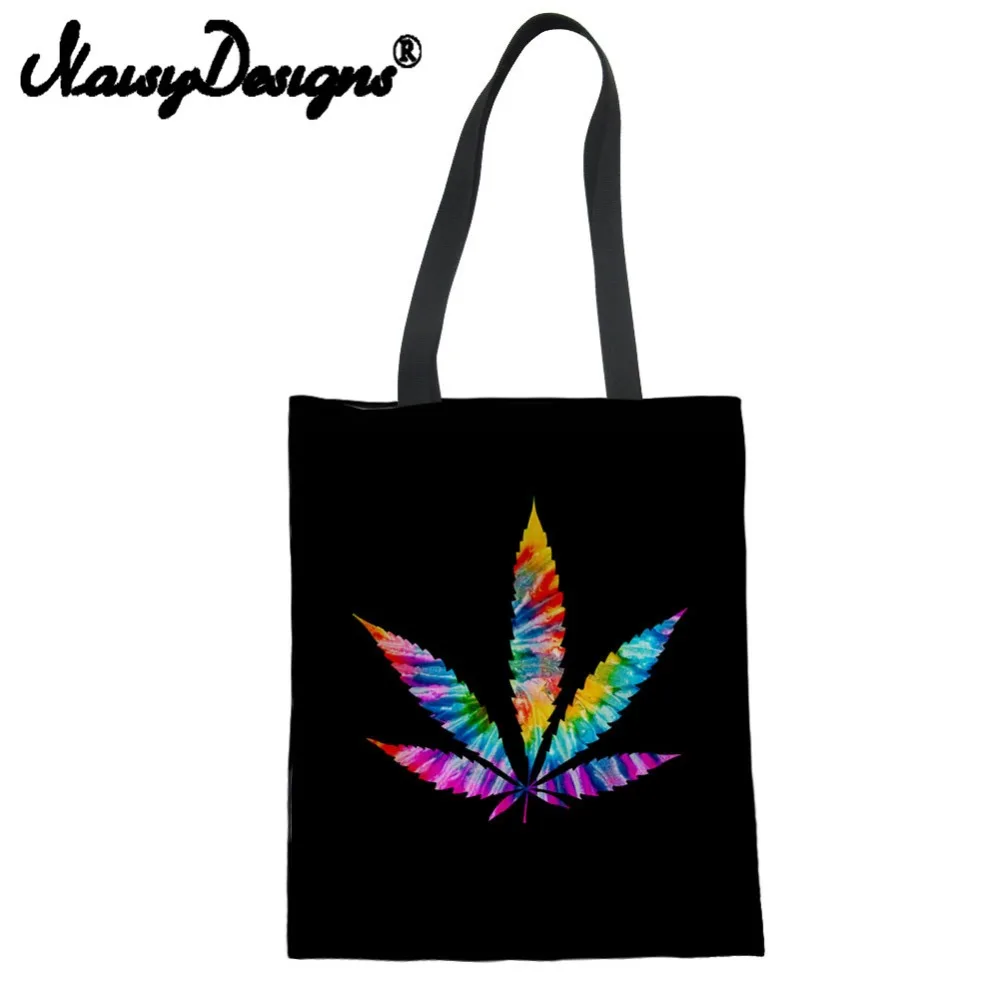 Многоразовые холщовые сумки для покупок женщин и девочек с мультяшным