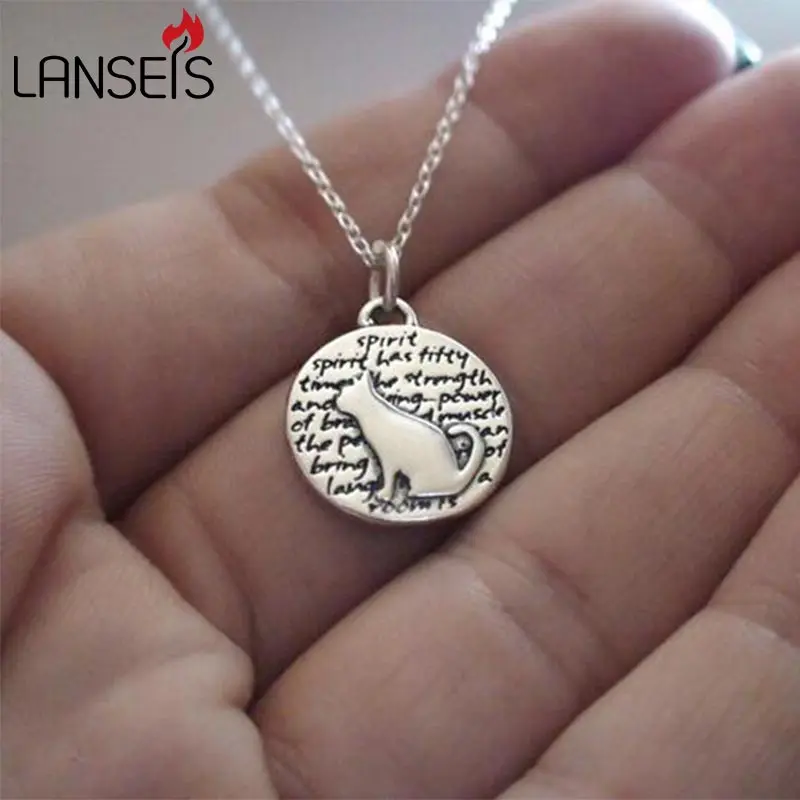 1 шт. вдохновляющее ожерелье в виде кошки животное девушка|friends pendants|girl pendantpendant girl