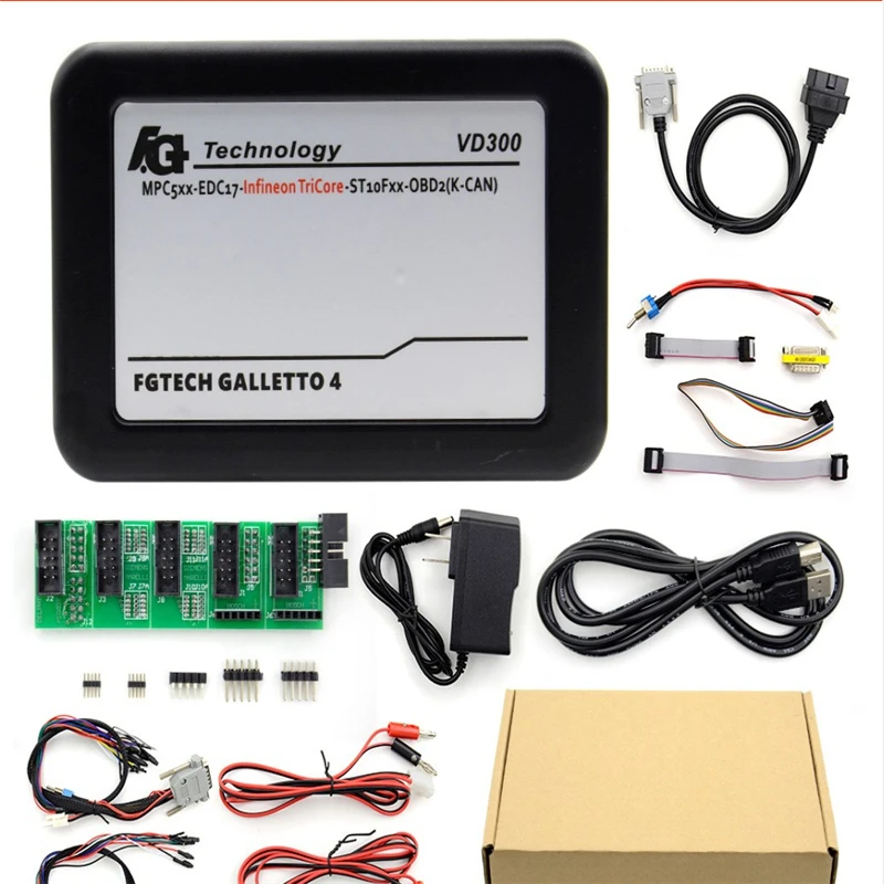 VD300 V54 FGTech Galletto 4 Master BDM-TriCore-OBD Function FG Tech V54 VD300 ECU Programmer Multi-language with Free Shipping