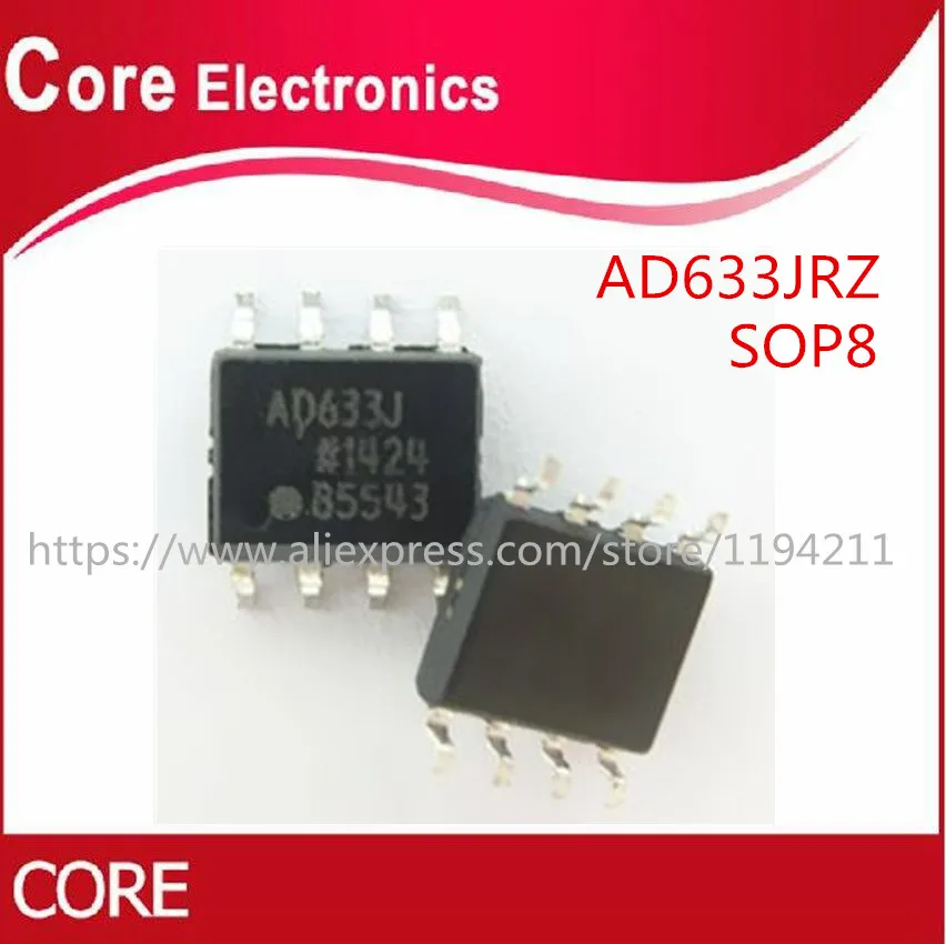 50 шт. AD633JRZ AD633JR AD633 SOP 8 IC|Интегральные схемы| |
