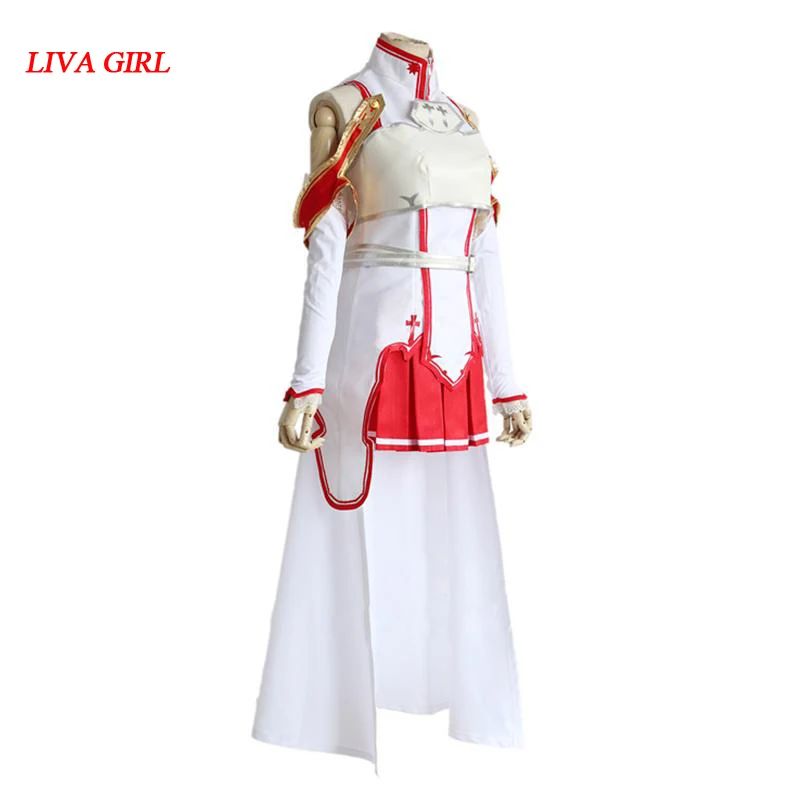 

Yuuki Asuna Japanese Anime Sword Art Online cosplay Fighting Suit costume made Halloween Party Dress