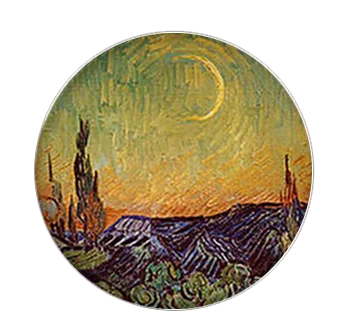 004 5pcs16mm20mm25mmVan Gogh картина Звездная ночь Винсента ручной работы фото стеклянный капельный стиль Кабошоны Ювелирные изделия Аксессуары - Цвет: 004