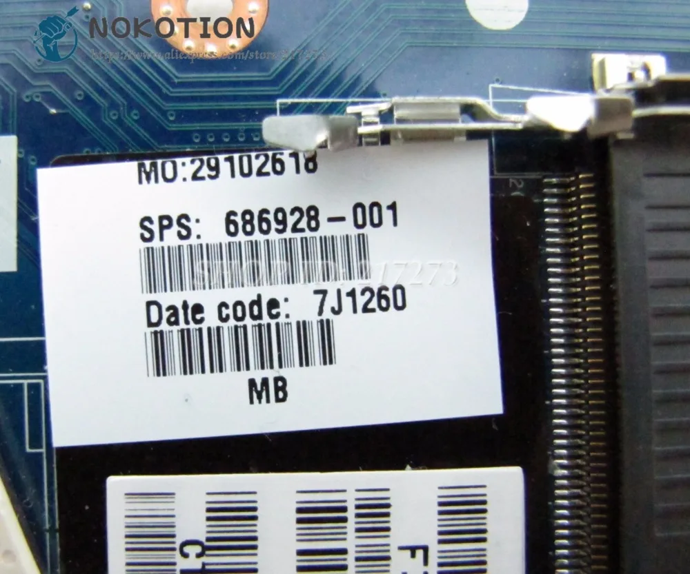 Материнская плата NOKOTION для ноутбука HP Pavilion M6 материнская M6T 698395-501 QCL50 основная DDR3