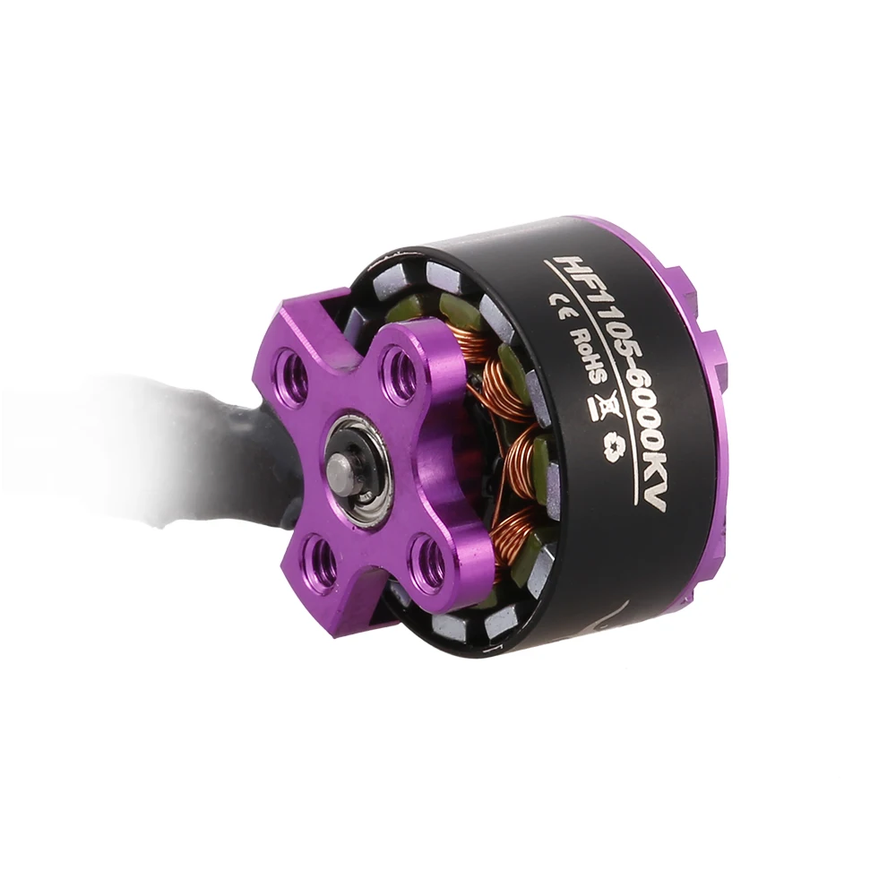 HF 1105 6000KV 2 3S бесщеточный двигатель RC для 90 мм 100 130 гоночный Дрон Квадрокоптер Мини
