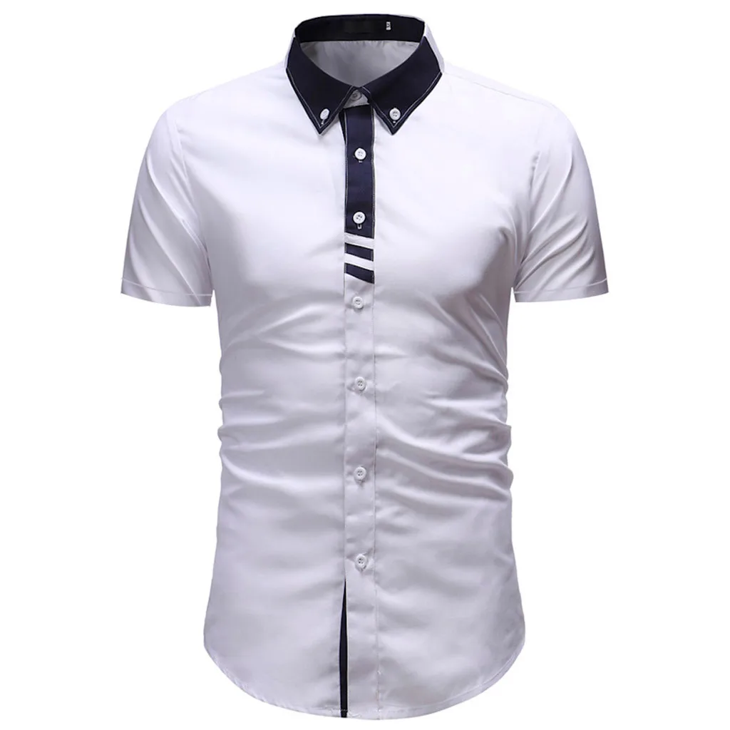 2019 современная одежда Instyle Мужская рубашка модная однотонная мужская