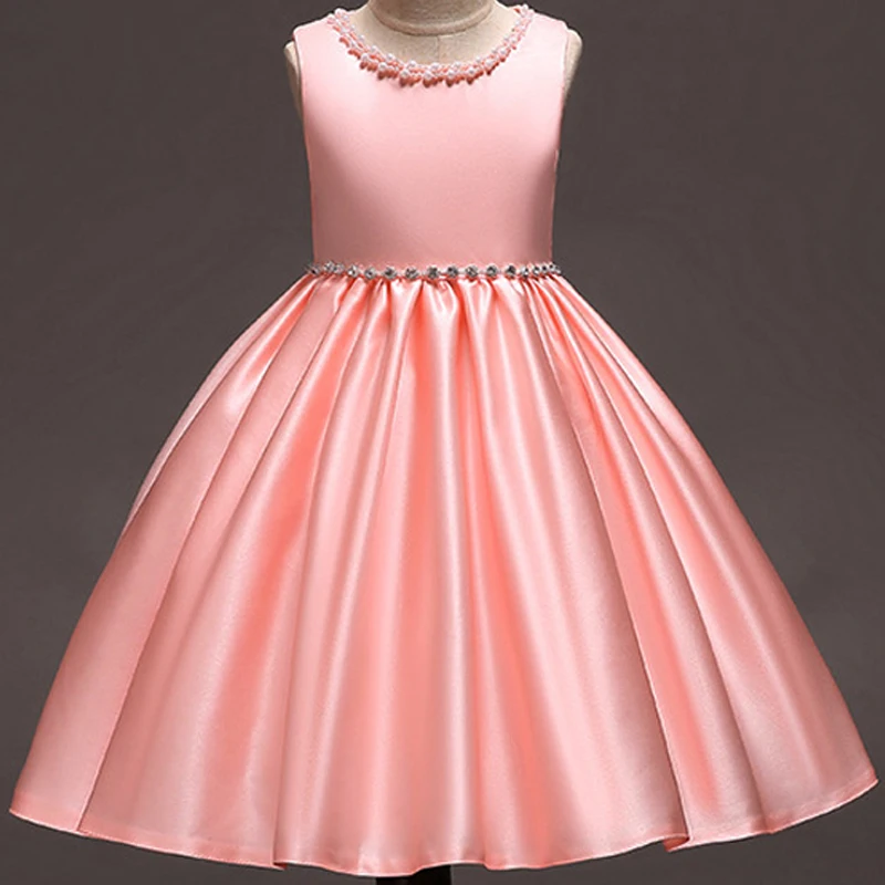 Элегантное свадебное платье для маленьких девочек ручной работы украшенное