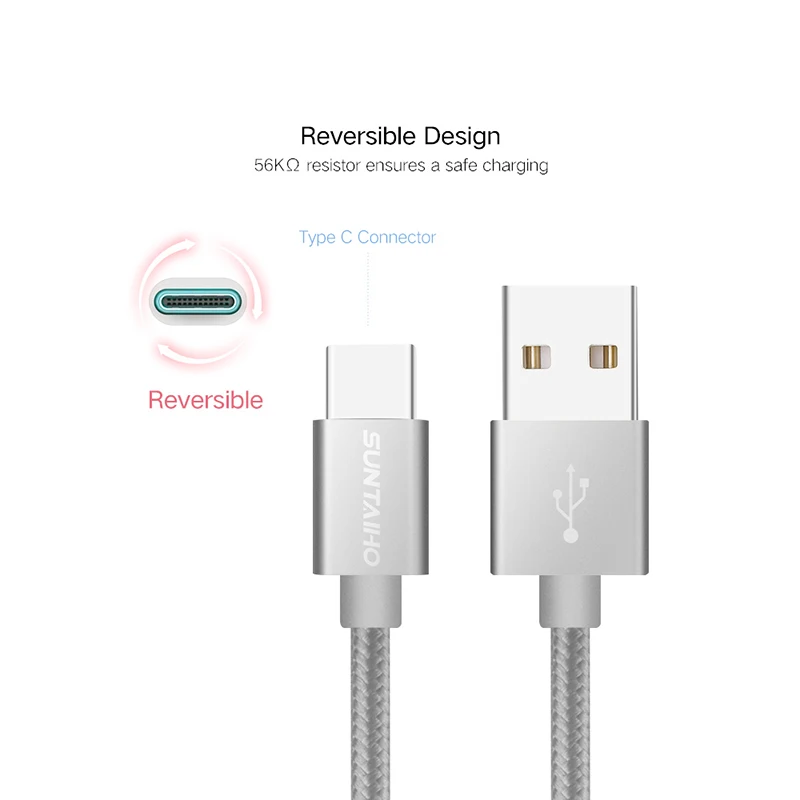 Suntaiho USB Type C кабель 3A Быстрая зарядка Type-C для Samsung S10 S9 S8 Note 9 8 Huawei Xiaomi mi mi9 передачи