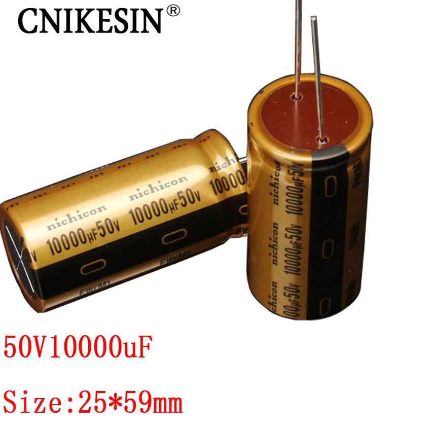 CNIKESIN 2 шт. 10000 мкФ с алюминиевой крышкой 50В для Nichicon FW Новый Япония аудио