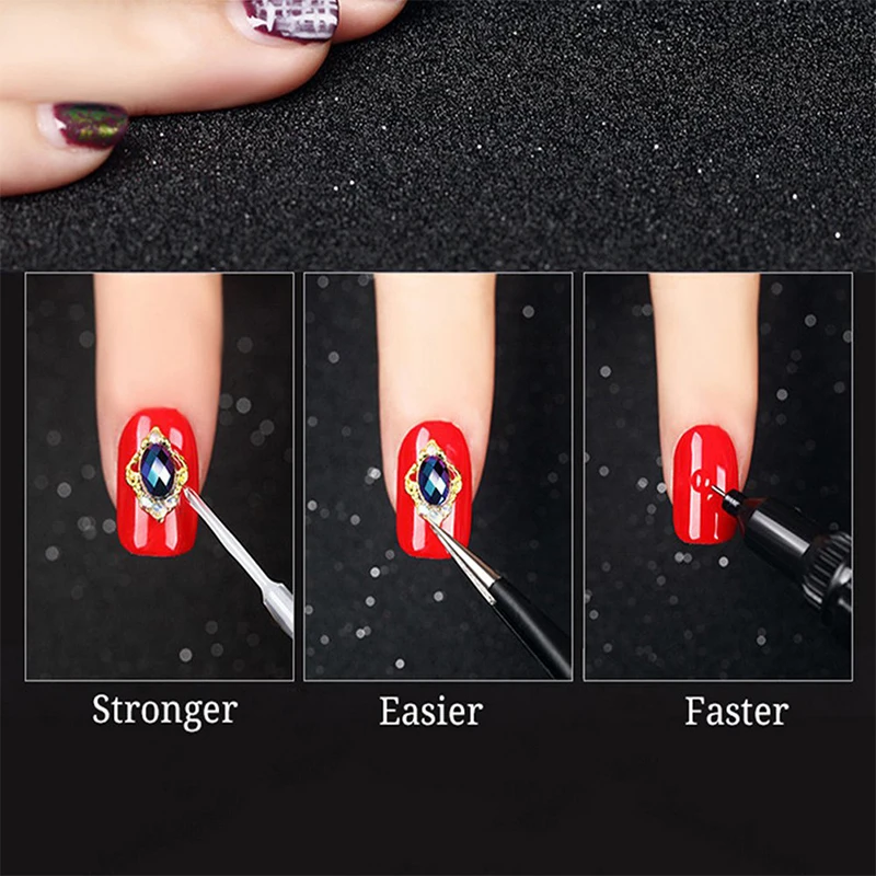 1 шт. УФ акриловый клей для ногтей Клей точка наклейки со стразами накладные ногти