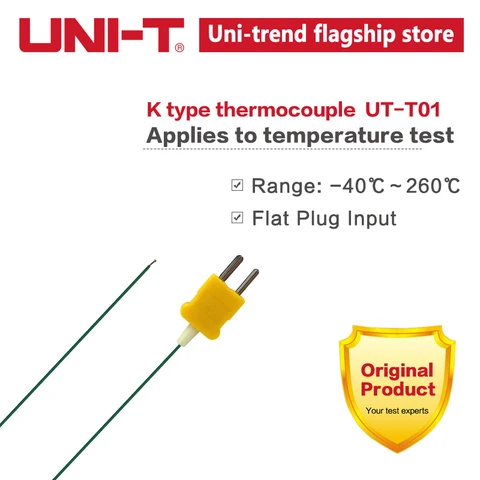 Стандартный тест термопары типа K-40-260 градусов для UT320