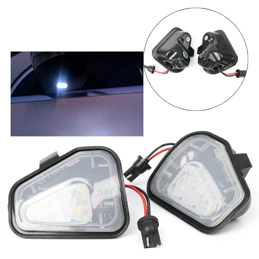 Auto Car Error Free LED Side Mirror Puddle Lights For Vw Volkswagen EOS Passat/4motion/Santana B7 CC Scirocco Automobile Parts