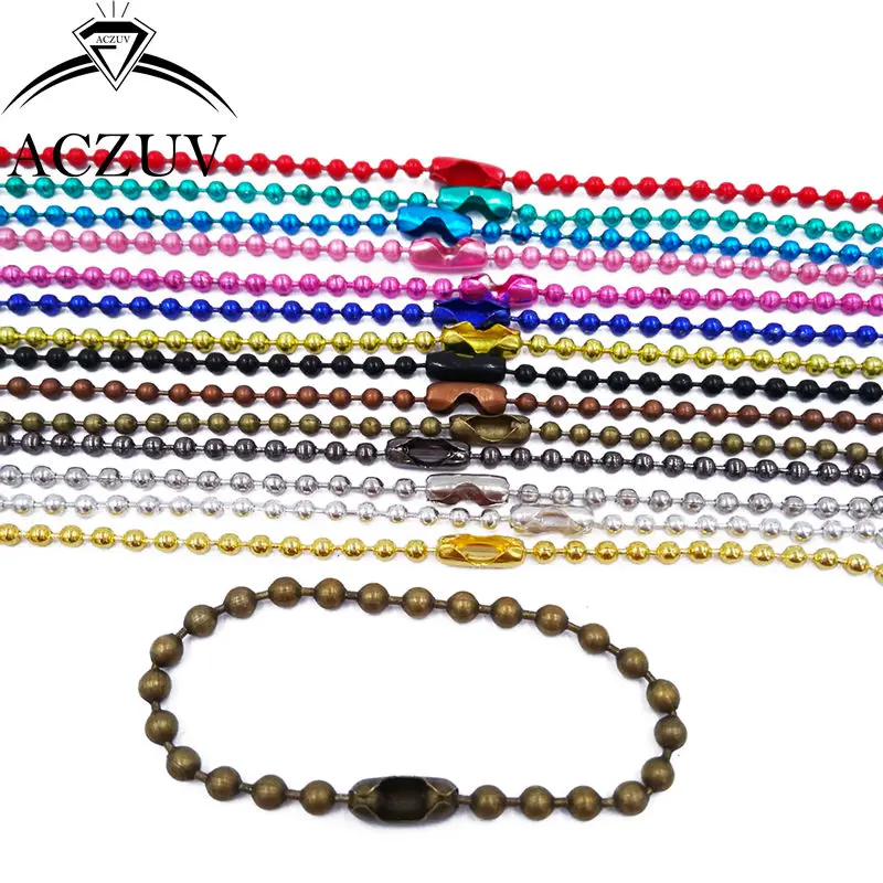 Металлическая цепочка с бусинами 10/12/15/20 см 1000/2 4 шт.|chain findings|metal ball chainfindings jewelry |