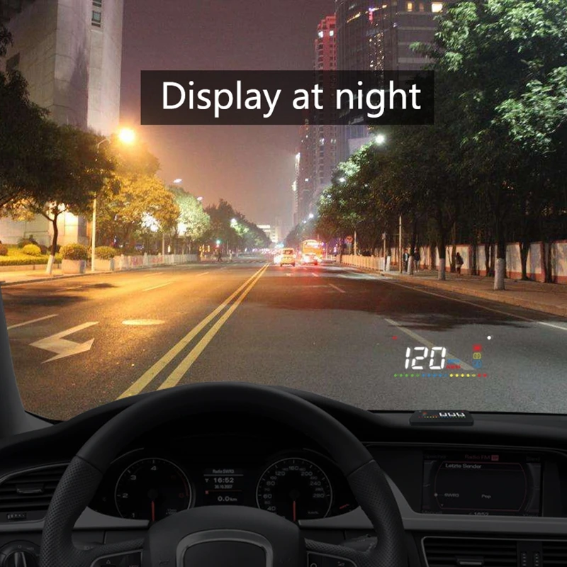 OBD2 Head Up Display Автомобильный спидометр на лобовое стекло проекция HUD Auto A200 Цифровой