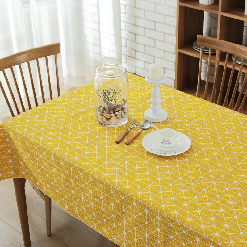 Simanfei Европа скатерть полоса точка линия хлопок и лен крышка стола прямоугольная