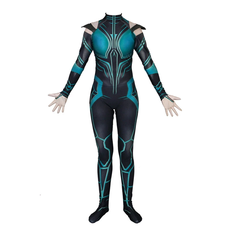 

Костюм для косплея Ragnarok Hela, Комбинезон 3D Zentai, Комбинезоны на Хэллоуин для женщин и девочек
