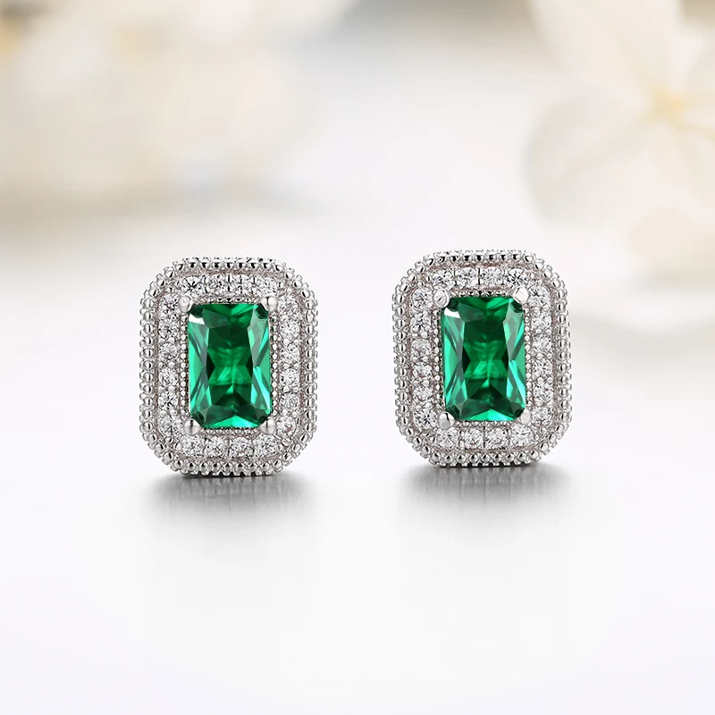 SEVENA Vintage Earrings For Women Geometric AAA Cubic Zircon Colorful Stone Fashion Jewelry Accessories Silver 2019 | Украшения и