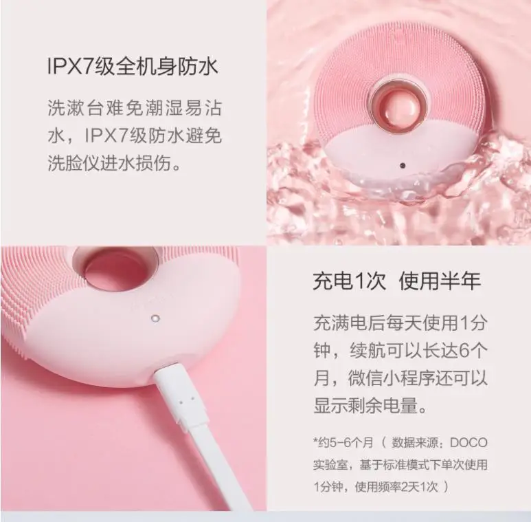 Xiaomi Mijia умный дом небольшое очищающее средство для лица очищающий массажер глубокое очищение звуковая красота очищение