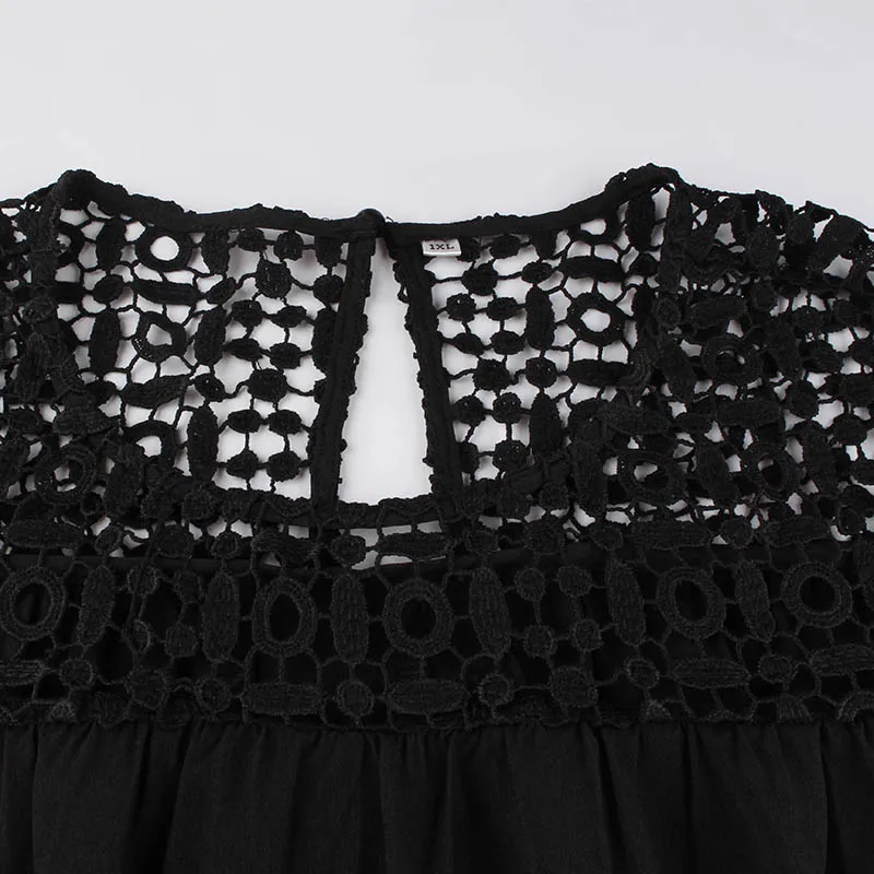 Черный Повседневное вечернее элегантное для вечеринок Женское Платье Flare