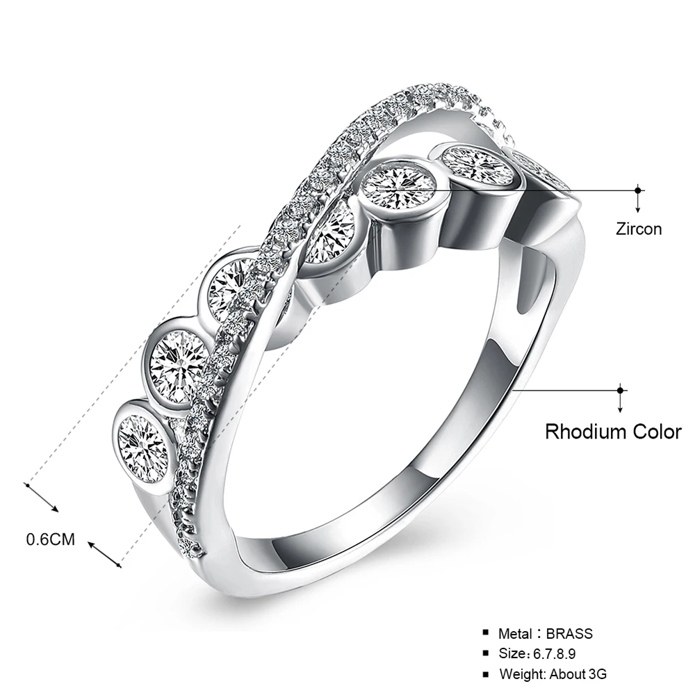 Новое поступление изящное кольцо простого дизайна подарочное ювелирное изделие