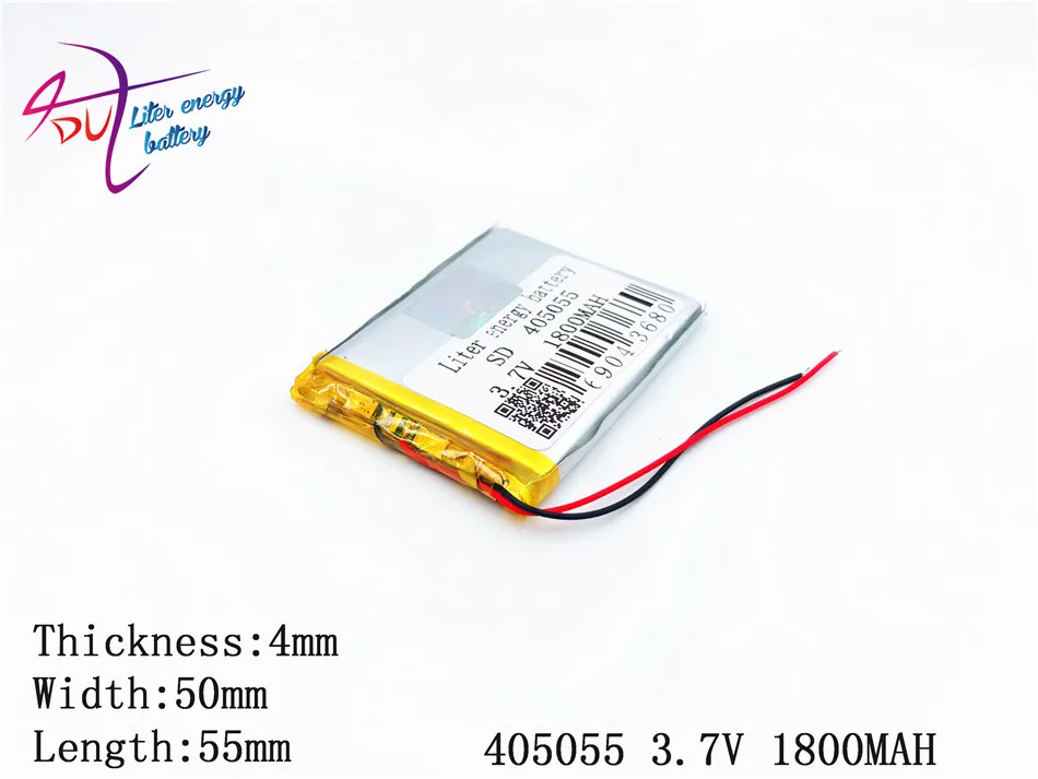 405055 3 7 В 1800 мАч 354855 плиб полимерный литий ионный аккумулятор для GPS mp3 mp4 dvd bluetooth