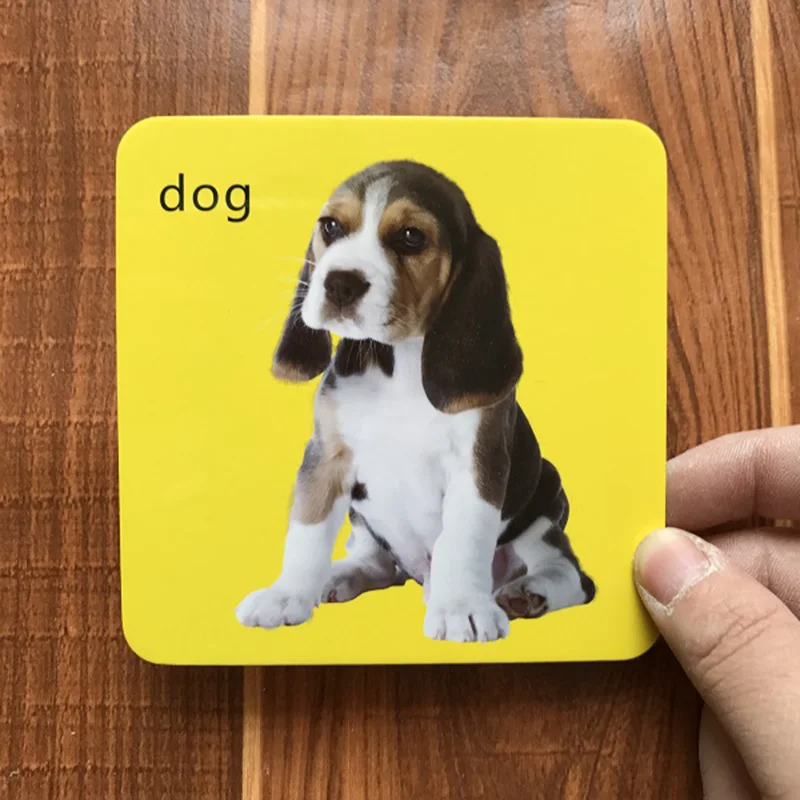 44 шт./компл. Детские Обучающие карты с животными на английском языке для детей