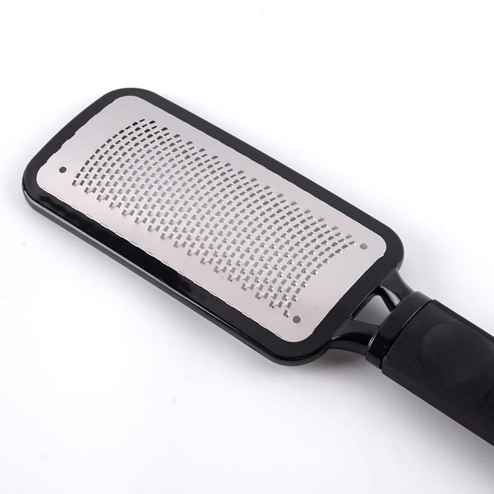 Терка Microplane для ног, пилочка для пятки, педикюр, средство для удаления мозолей, жесткий скруббер для омертвевшей кожи, черный скраб для ног, инструменты для маникюра