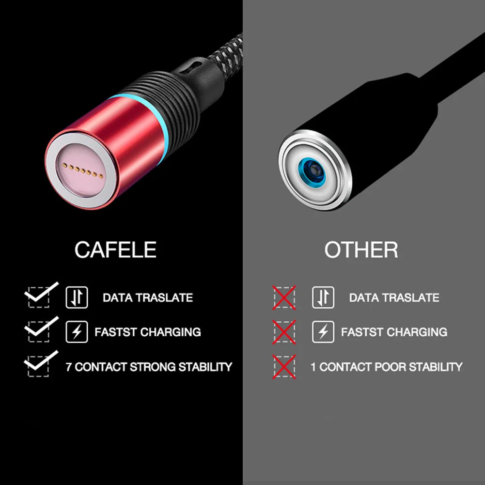 Магнитное зарядное устройство кабель передачи данных Micro usb type C Быстрая зарядка для samsung huawei P30 Pro Android СВЕТОДИОДНЫЙ светильник нейлоновый провод