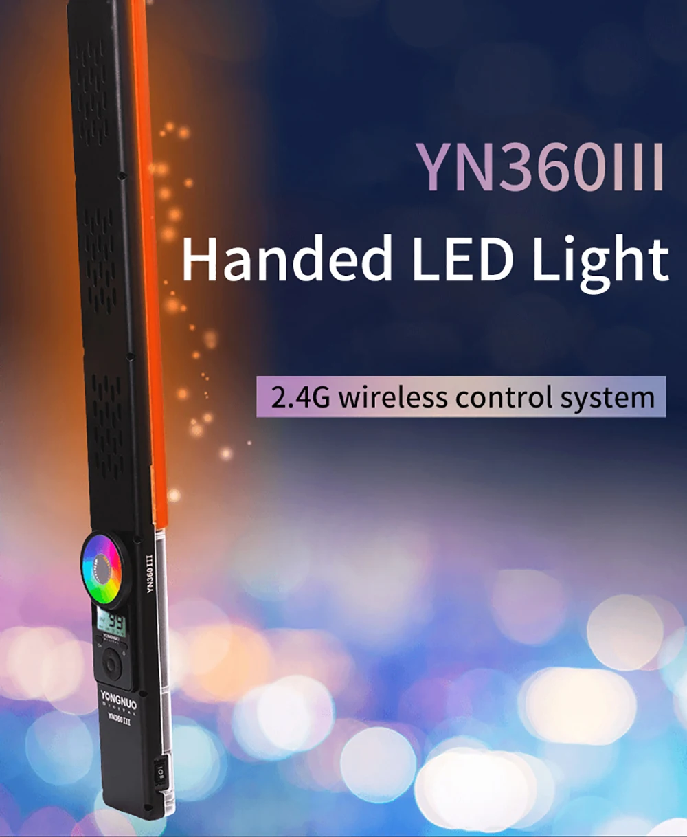 Yongnuo YN360III RGB светодиодный светильник со льдом беспроводной пульт дистанционного синхронного управления специальный сценический дополнительный светильник ing Mode