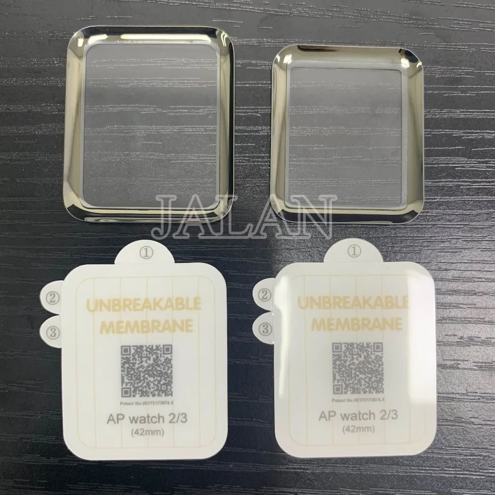 Дисплей Экран панель для наручных часов Apple Watch серии 1/2/3 38 мм, 42 мм, версия 4 40 мм 44 3D полное покрытие закаленное Стекло Экран протектор