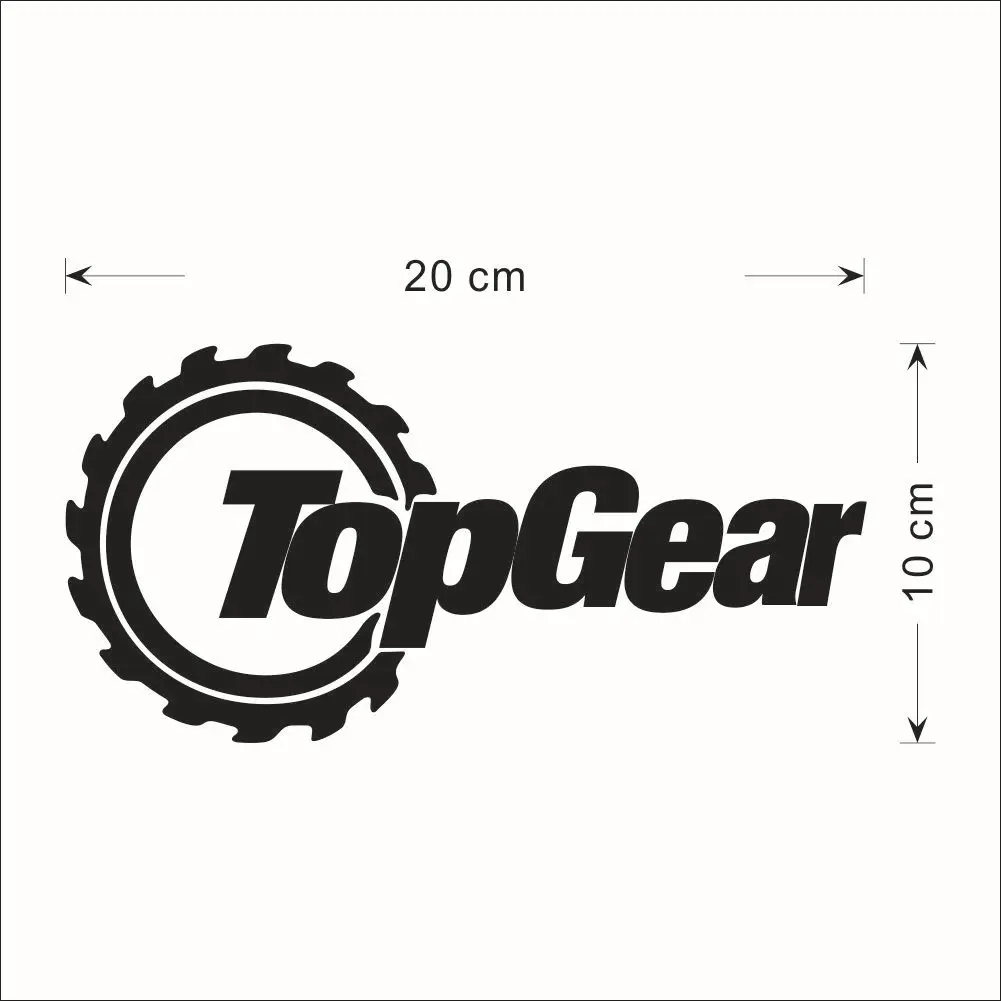 20*10 см Забавный TopGear авто стены окна автомобиля стикер графические виниловые