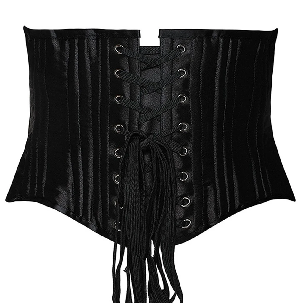 26 корсет со стальными косточками Черный для талии в стиле стимпанк корсеты