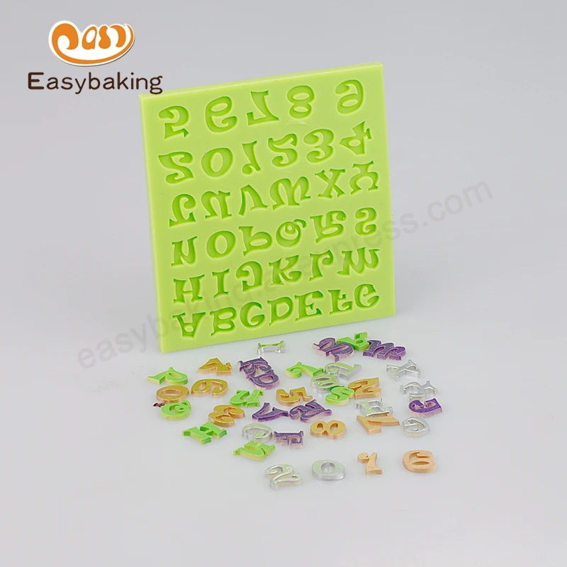 36 лучших впечатлений высококачественный алфавит с цифрами силиконовая форма