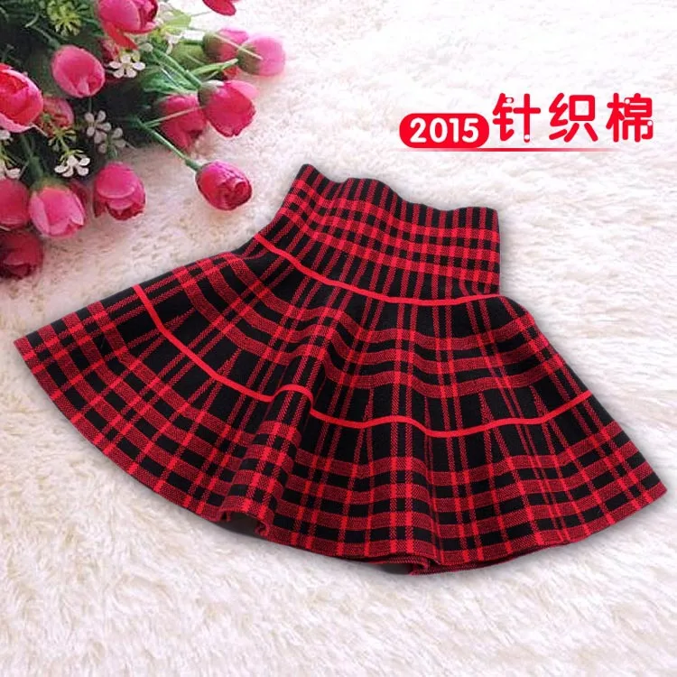 Новинка 2015 юбки пачки с высокой талией для девочек демисезонные шерстяные