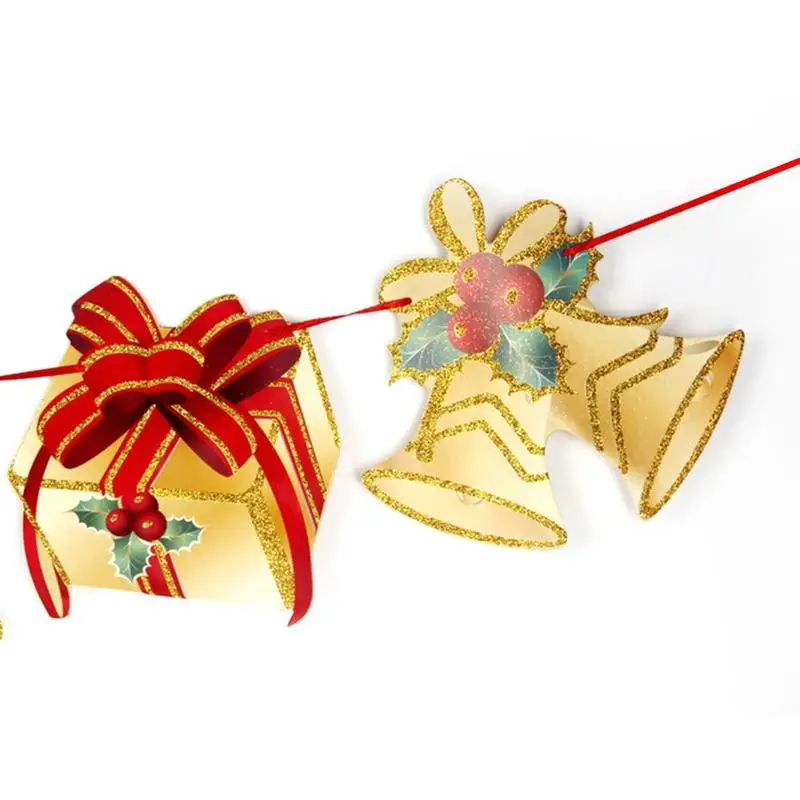 Рождественское украшение баннер флаг для новогодвечерние искусственные флаги