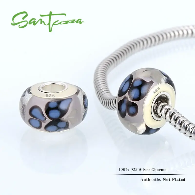 Муранские стеклянные бусины очарование подходит для браслета браслет сделай сам