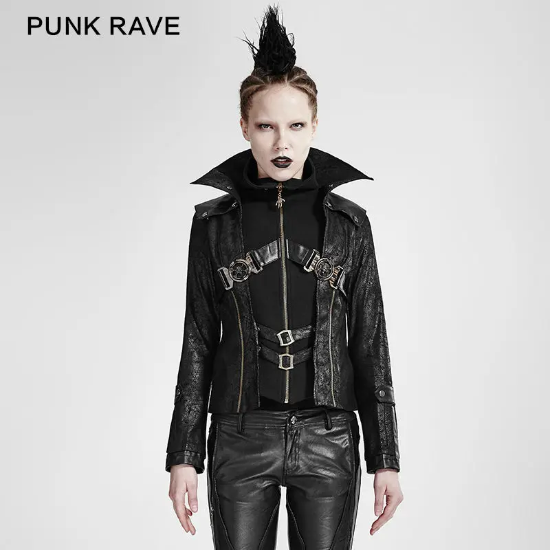 Модная короткая куртка унисекс Kera Streampunk Готическая Kei Y254|jacket coat|coat fashionfashion coat |