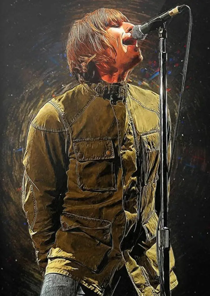 Лиам Галлахер шелк постер декоративная стена картина 24x36inch|Рисование и