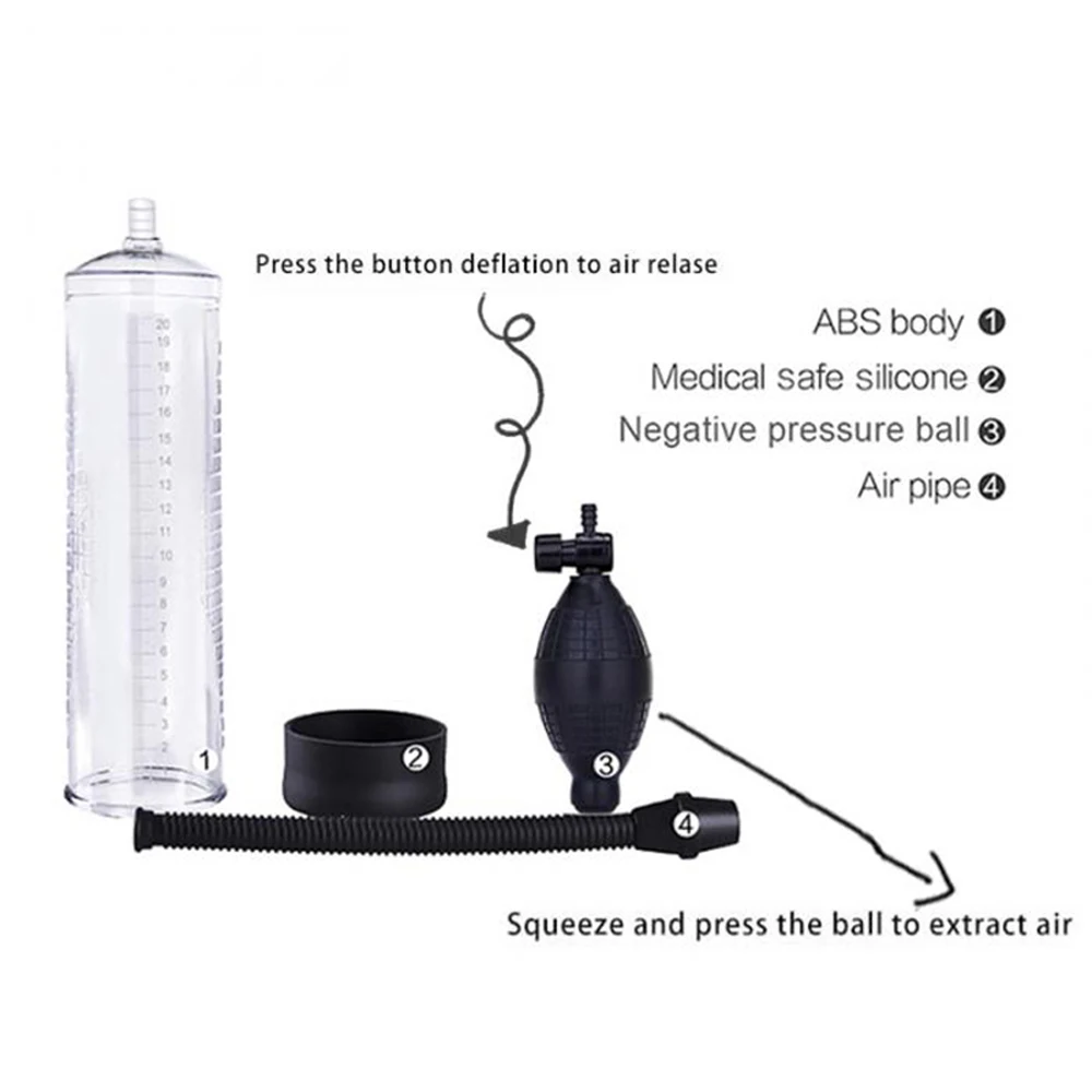 Superior Massage Care For Men 6.5CM Diamete Manual Pump Enlargement Proextender Dick Vacuum Erection Assisting Device L0166 |