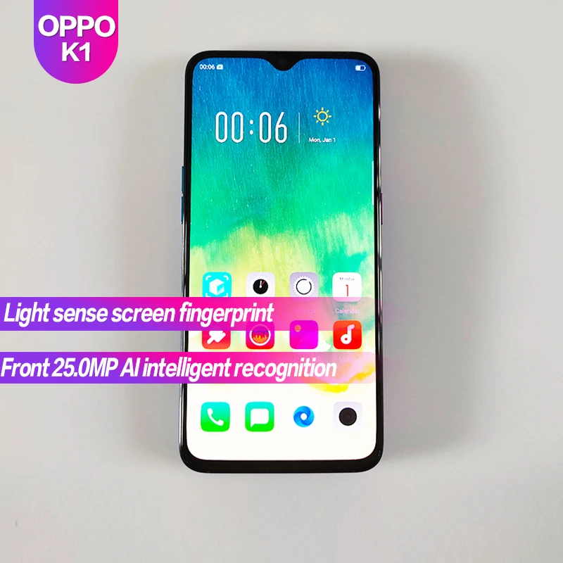 OPPO K1 Global Rom 6 4 &quotполный экран 3500 мАч отпечаток пальца + лицо ID 2340x1080 Восьмиядерный