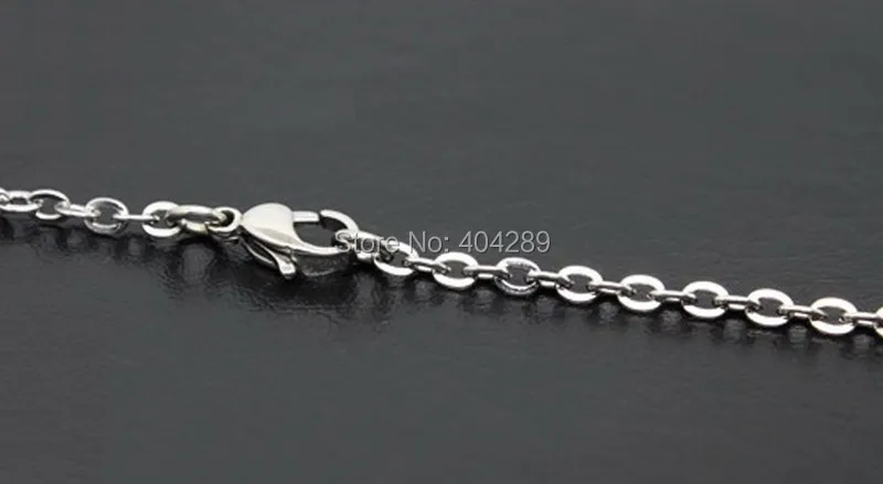 2.4mm (0.6mm)Stainless Steel Cross Cable Chain With Lobster Clasp Thin and Tiny Chains for Women Basic | Украшения и аксессуары