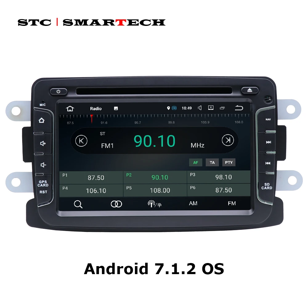 SMARTECH Android 7.1.2 Автомобильный CD DVD gps навигация для Dacia Duster Sandero Renault Captur Lada XRAY 2 Logan с CAN