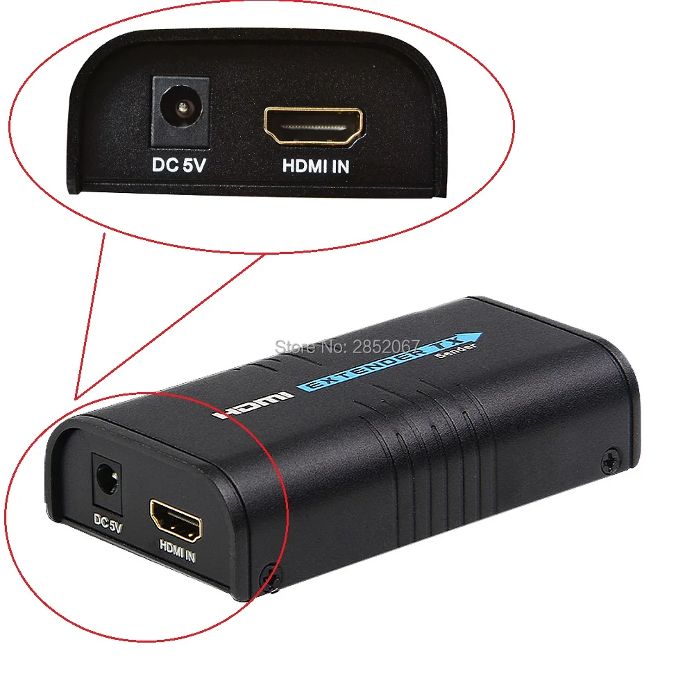 HDMI удлинитель для передатчика над Ethernet tcp/ip, Cat5e RJ45 Поддержка 1080 P 120 м HDMI передатчик 1 шт. TX Удлинитель HDMI сплиттер