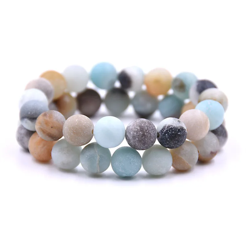 Браслеты HYHONEY из натурального камня для женщин и мужчин эластичные украшения